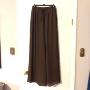 CHIC AND CRAZY Pant Sheer Brown with drawstring
